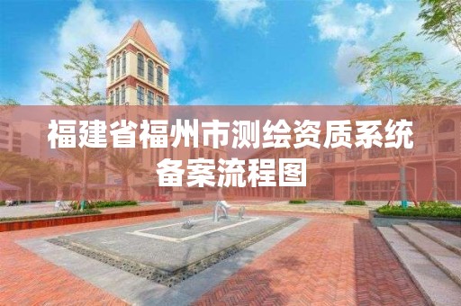 福建省福州市測繪資質系統備案流程圖