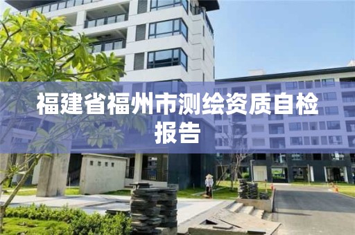 福建省福州市測繪資質自檢報告