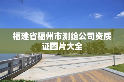 福建省福州市測(cè)繪公司資質(zhì)證圖片大全