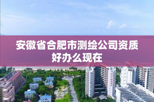 安徽省合肥市測繪公司資質好辦么現在