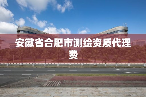 安徽省合肥市測繪資質代理費