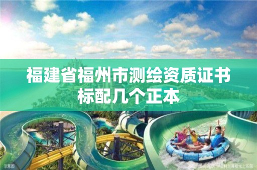 福建省福州市測繪資質證書標配幾個正本