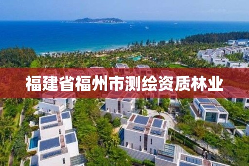 福建省福州市測繪資質林業