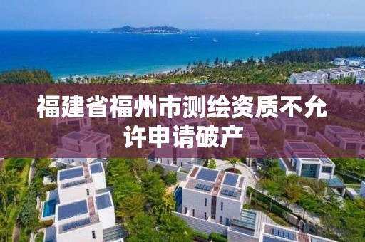 福建省福州市測繪資質不允許申請破產