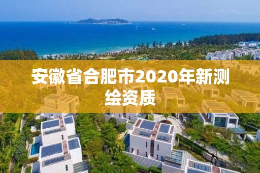 安徽省合肥市2020年新測繪資質