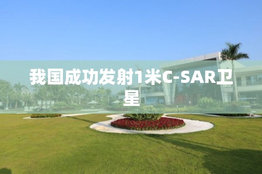 我國成功發射1米C-SAR衛星