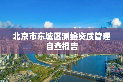 北京市東城區測繪資質管理自查報告