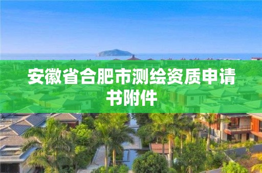 安徽省合肥市測(cè)繪資質(zhì)申請(qǐng)書(shū)附件