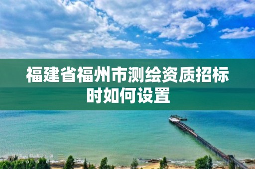 福建省福州市測繪資質(zhì)招標時如何設置