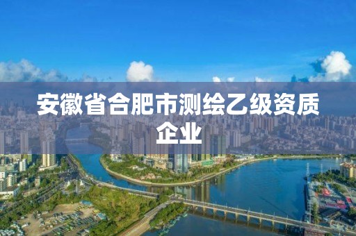 安徽省合肥市測繪乙級資質企業