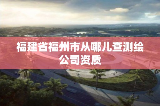 福建省福州市從哪兒查測(cè)繪公司資質(zhì)