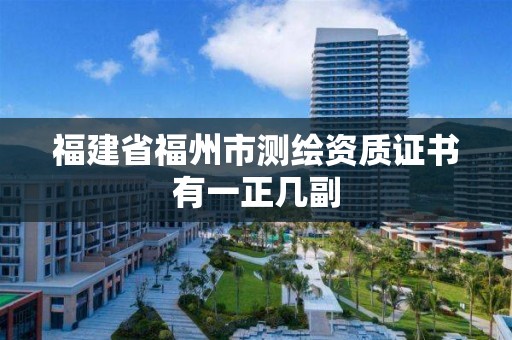 福建省福州市測繪資質證書有一正幾副