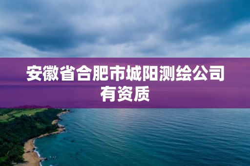 安徽省合肥市城陽測繪公司有資質