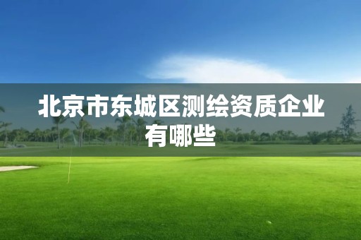 北京市東城區測繪資質企業有哪些