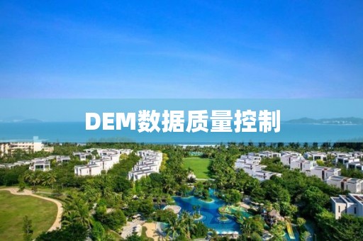 DEM數據質量控制