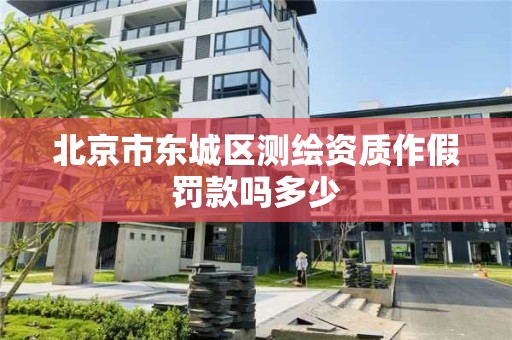 北京市東城區測繪資質作假罰款嗎多少