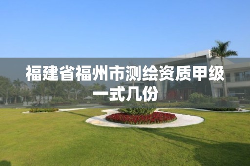 福建省福州市測繪資質甲級一式幾份