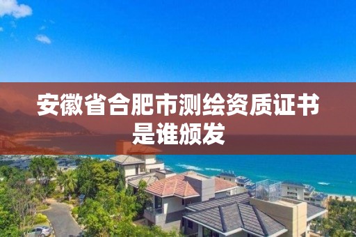 安徽省合肥市測繪資質證書是誰頒發