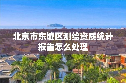 北京市東城區測繪資質統計報告怎么處理