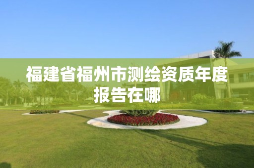 福建省福州市測繪資質(zhì)年度報告在哪