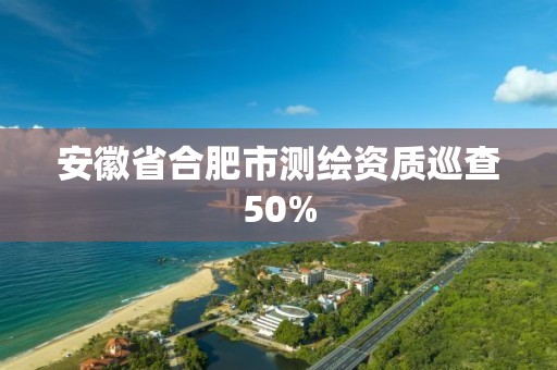 安徽省合肥市測繪資質巡查50%