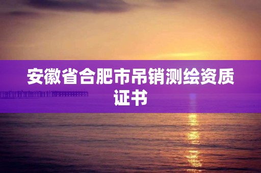 安徽省合肥市吊銷測(cè)繪資質(zhì)證書