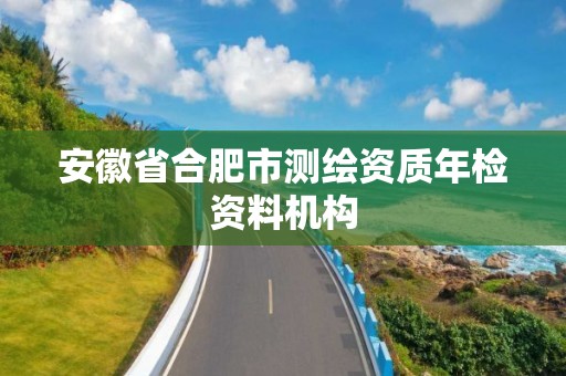 安徽省合肥市測(cè)繪資質(zhì)年檢資料機(jī)構(gòu)