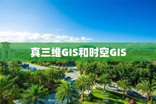 真三維GIS和時空GIS