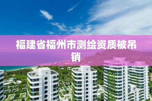 福建省福州市測繪資質被吊銷