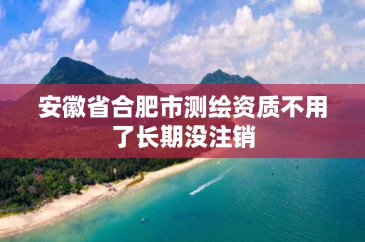 安徽省合肥市測繪資質不用了長期沒注銷