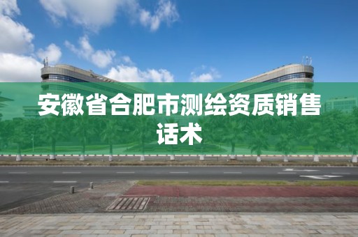 安徽省合肥市測繪資質銷售話術