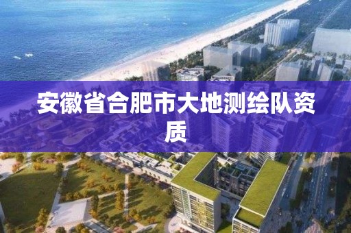 安徽省合肥市大地測繪隊資質