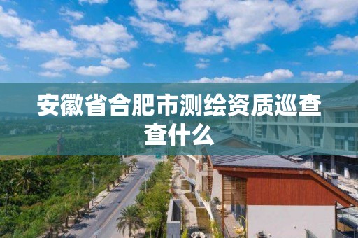 安徽省合肥市測繪資質(zhì)巡查查什么