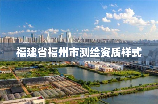 福建省福州市測(cè)繪資質(zhì)樣式