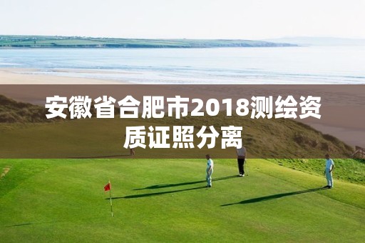 安徽省合肥市2018測繪資質(zhì)證照分離