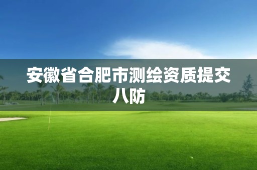 安徽省合肥市測繪資質提交八防