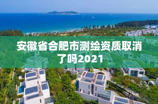 安徽省合肥市測繪資質取消了嗎2021