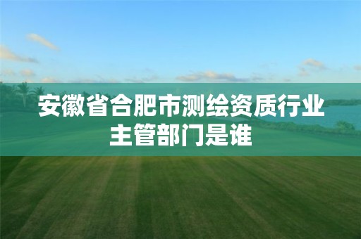 安徽省合肥市測繪資質行業主管部門是誰