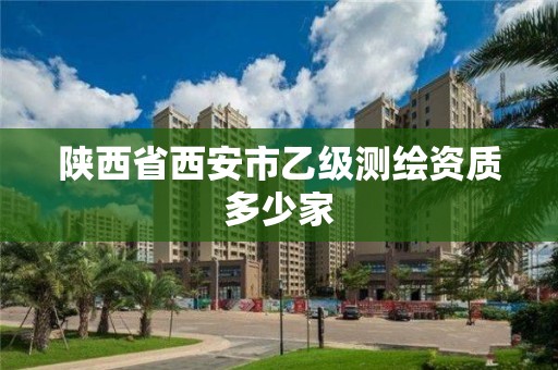 陜西省西安市乙級測繪資質多少家