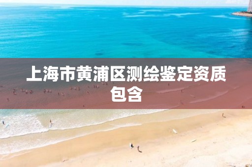 上海市黃浦區測繪鑒定資質包含