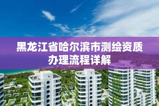 黑龍江省哈爾濱市測繪資質辦理流程詳解