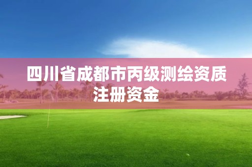 四川省成都市丙級測繪資質注冊資金