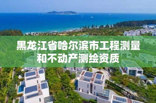 黑龍江省哈爾濱市工程測量和不動產測繪資質