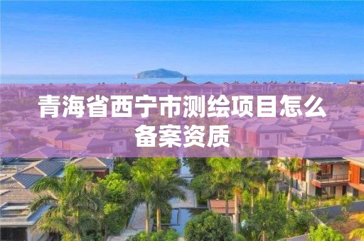 青海省西寧市測繪項目怎么備案資質