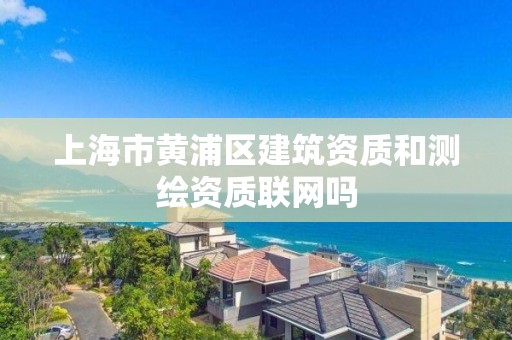 上海市黃浦區建筑資質和測繪資質聯網嗎