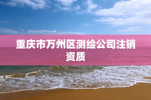 重慶市萬州區測繪公司注銷資質