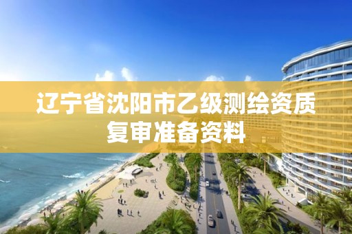 遼寧省沈陽市乙級測繪資質復審準備資料