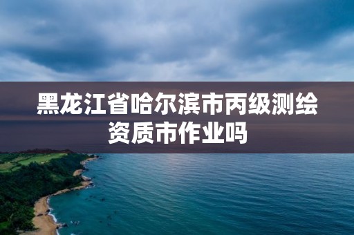 黑龍江省哈爾濱市丙級測繪資質市作業嗎