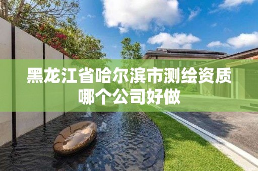 黑龍江省哈爾濱市測繪資質哪個公司好做