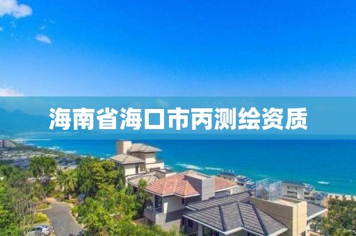 海南省海口市丙測繪資質